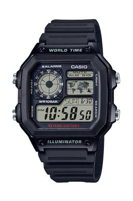 Casio Collection Melns pulkstenis AE-1200WH-1AJH Vīriešu