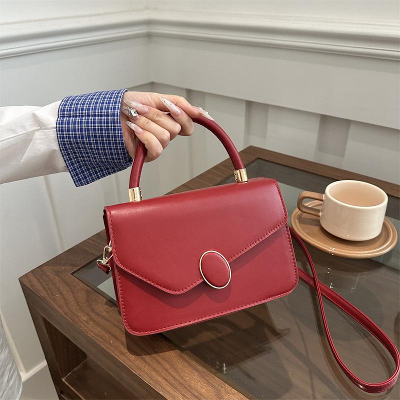 Women's Handbag 2025 Winter New Versatile Ins Solid Color Small Square Bag Women's Bag