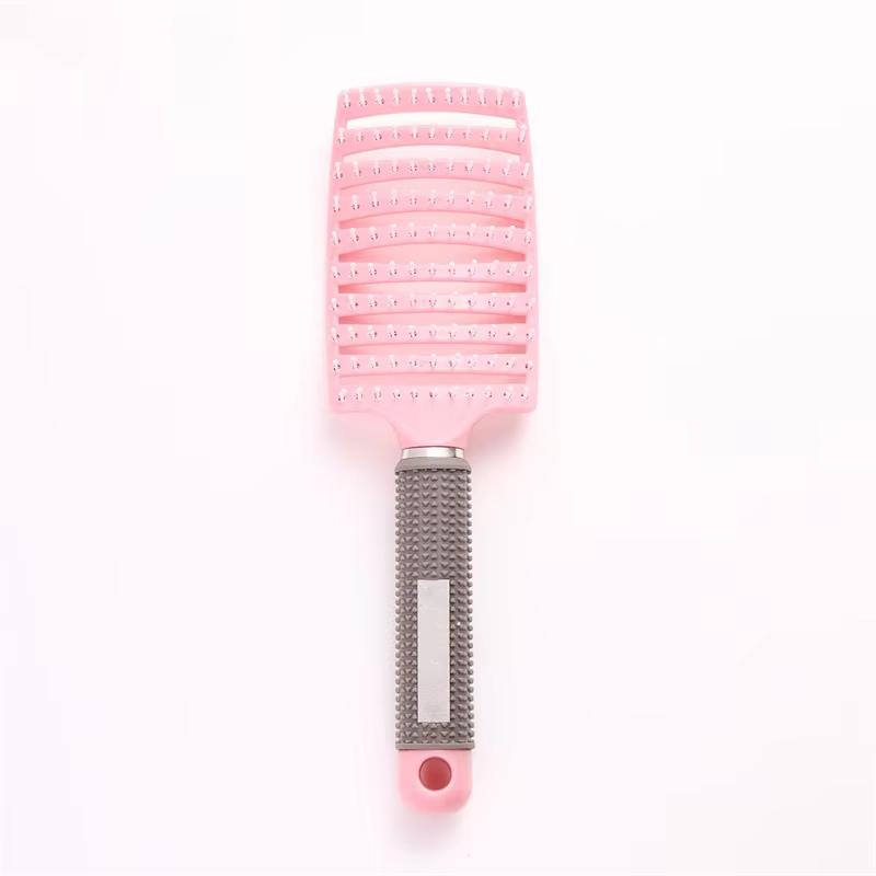 Factory  Curved Vent Brush Curly Bristle Nylon Brush Wet and Dry Detangling Massage Hair Comb