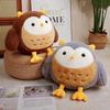 Adorable Plush Cartoon Owl Doll Toy Soft Stuffed Animal For Kids And Adults Gift