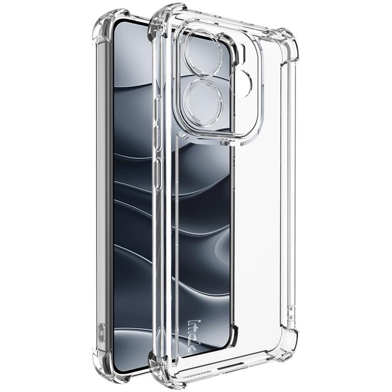 IMAK UX-4 Series For Xiaomi Redmi Note 14 4G (163.25mm) Case Straight Frame Four Corner Shockproof Clear TPU Cover