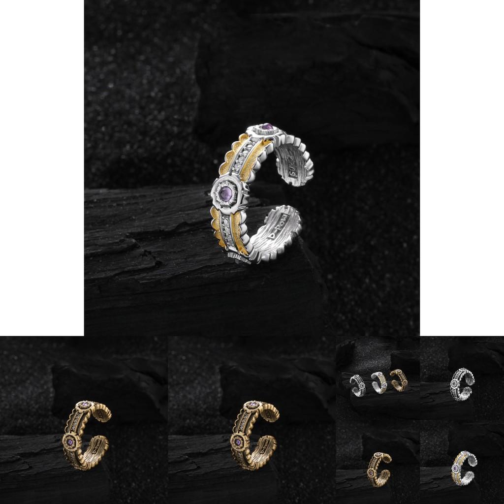 Fashionable And Lightweight Adjustable Copper Ring Adorned With Radiant Zirconia For Women