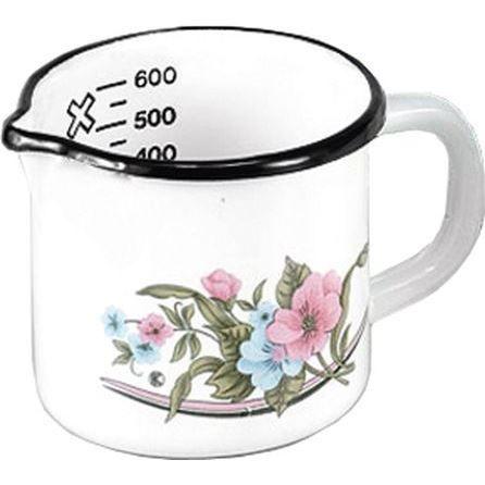 Kastrůlek na mléko - KRÜGER - Venedig - 10 cm - Vhodný pro všechny typy sporáků - Nálevka s odměrkou