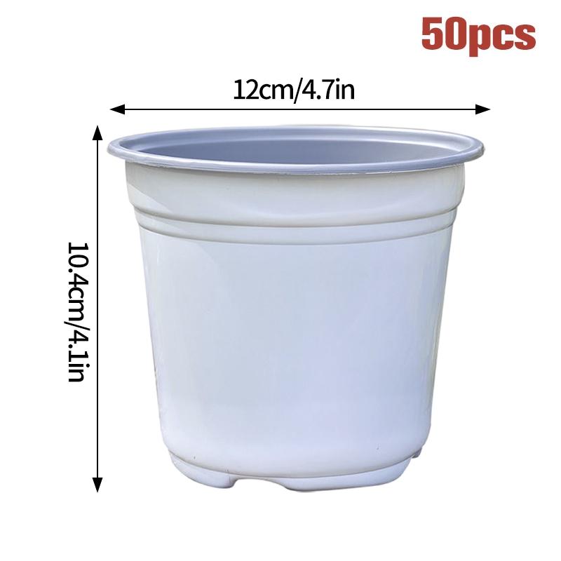 20-100Pcs Plastic Nursery Seedling Pot Succulent Plantpot Garden Flowerpots Transplant Container Pot Garden Supplies