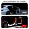 2 Pack 47 Inch Dual Color LED Car Door Warning Lights Flexible Safety Strip for Anti-Collision