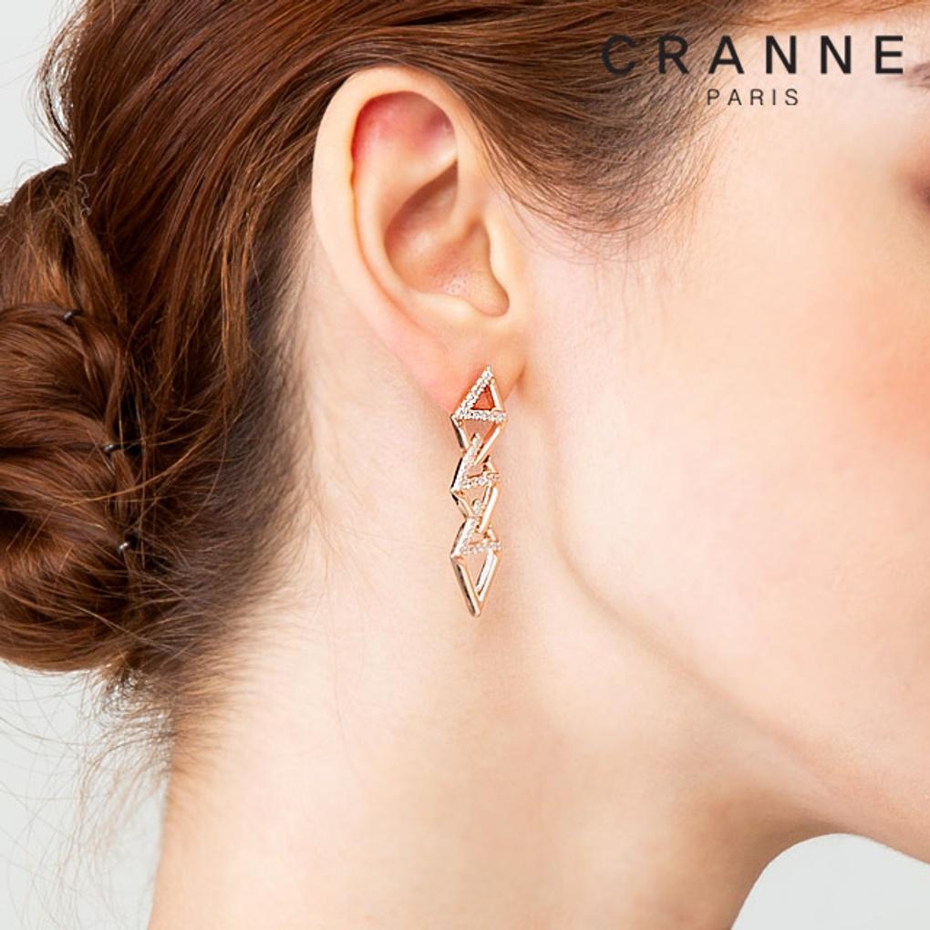 14K Unique Triangle Drop Earrings (Gold Filled) C24EGF095