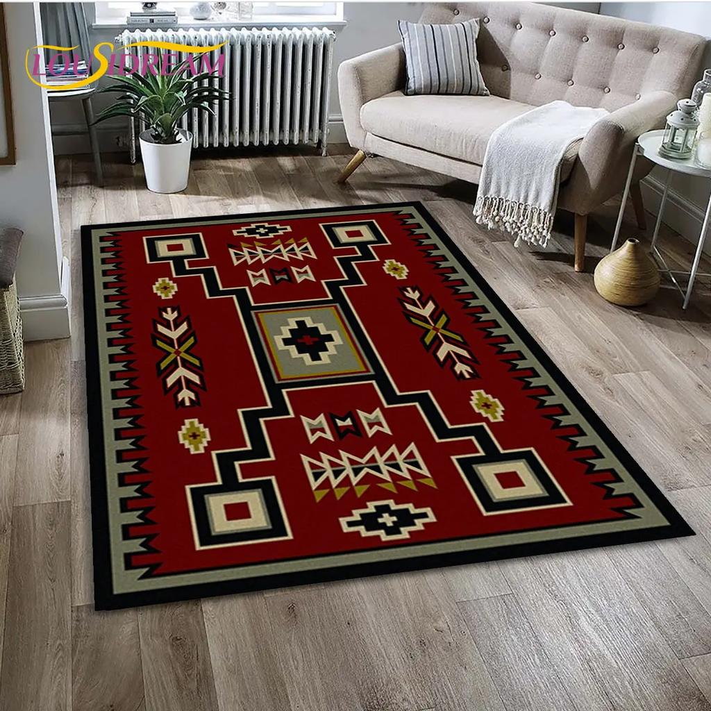 Bohemia Nordic Persia Serie Bereichsteppich, Teppich für Zuhause Wohnzimmer Schlafzimmer Sofa Fußmatte Küchendekor, Kinder Rutschfeste Bodenmatte