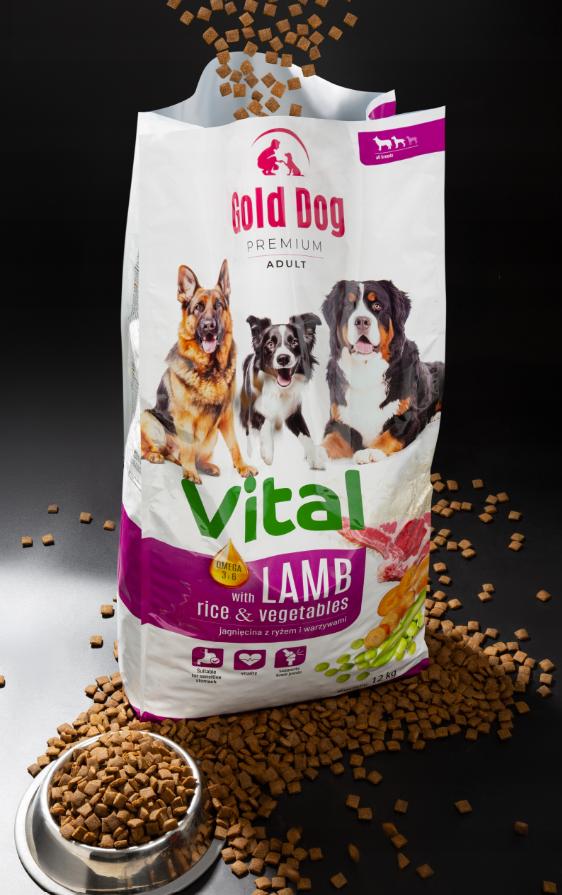Gold Dog Vital Premium Lamb & Rice 12Kg