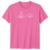 Segelboot Sonnenuntergang Segeln Reise Unisex T-Shirt Ozean Linienkunst