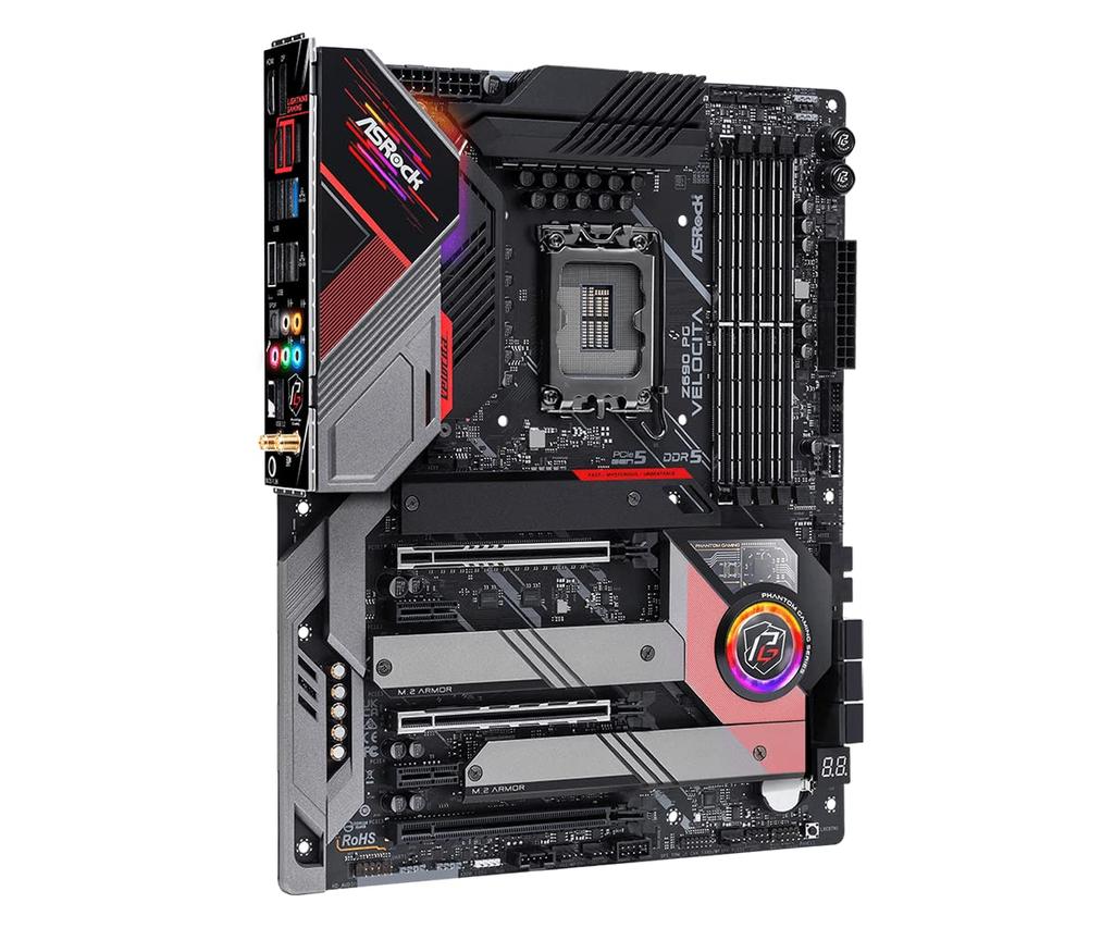 ASRock Základní deska Z690 PG Velocita Intel 12. generace Kompatibilní s CPU Z690 ATX Autorizovaný distributor základní desky (LGA 1700) [domácí produkt]
