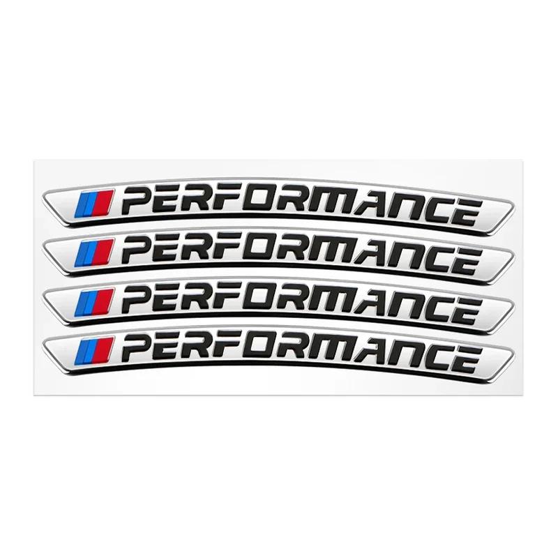 BBKP7 4Pcs Aluminum Car Badge Styling Wheel Hub Rims Decor Stickers For BMW E90 E91 E92 E93 E60 E61 F10 F30 F07 E63 E64 F12 F13 X1 X3