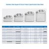 Thickened Portable Fuel Tank: 304 Stainless Steel Gasoline/Diesel Can - 30L, 20L, 10L Capacity