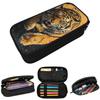 Královská tygří a blesková potiskovaná penál pro chlapce a dívky Školní pouzdro na tužky Taška na tužky Školní potřeby Taška na držák tužek