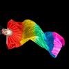 Gradient Color Belly Dancing Fan Multicolors Dance Accessories Practice Dancer Tool 150cm Length Square Dancing For Kid Women