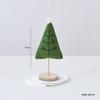 Nordic Style Wool Felt Mini Christmas Tree Ornament with Log Base