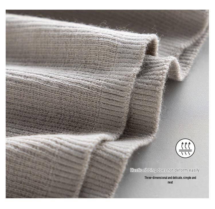 Damen Kaschmir Pullover mit Rundhalsausschnitt - Herbst/Winter Feinstrick Unterhemd