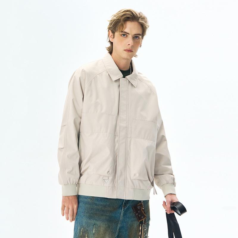 Jian Heng Jacket Lapel Jacket Jacket Men's Spring and Autumn American Retro Fashion Casual