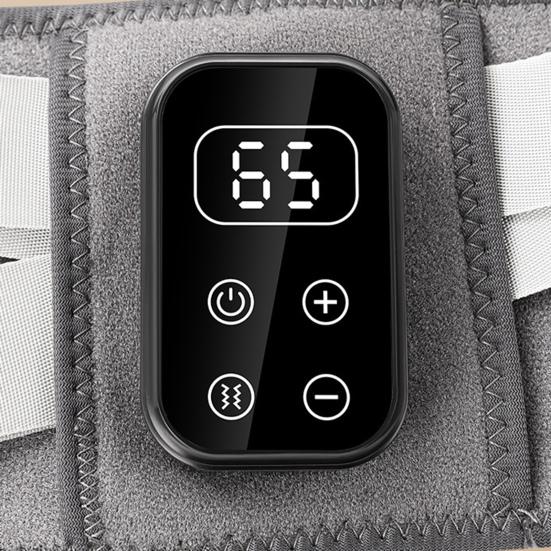 Unterer Rückenmassagegerät mit Wärme Lendenstützgürtel zur Schmerzlinderung Heizkissen & Vibrationsmassage Verstellbare Taillenbandage