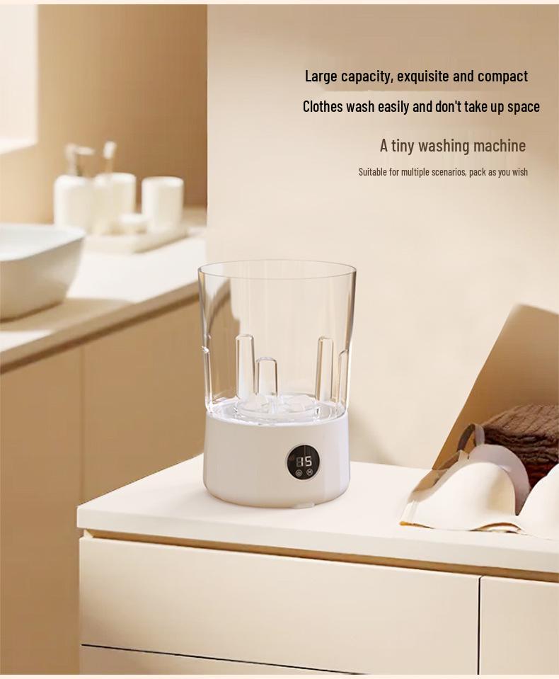 2L Automatic Double Tub Portable Washing Machine for Underwear and Socks