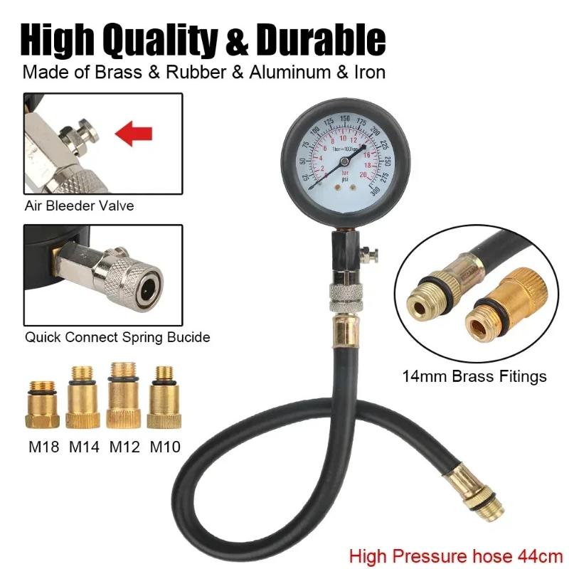 Multi functional General Motors motorcycle dual use detection oil cylinder pressure gauge maintenance household tool set