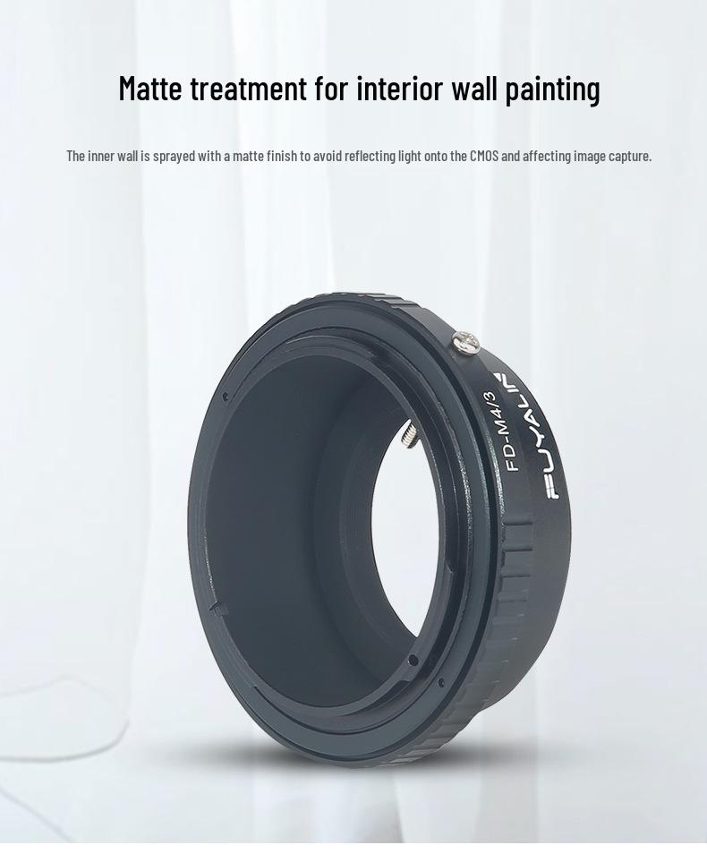 FD-M4/3 Lens Adapter for Canon FD Lenses To Olympus/Panasonic M4/3 Cameras