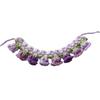 Pet Clothes Orchid Bell Flower Knitted Pet Collar Patchwork Sweet Pet Drool Scarf Lace-up Pet Drool Bib Cats