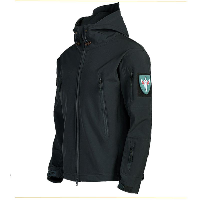 Soft Shell Jacket Men's Outdoor Jacket Windbreaker Cold-proof Jacket