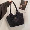 Bambi Tote: Winter 2025 Large Capacity Embroidered Quilted Handbag - Versatile Fashionable Shoulder Bag