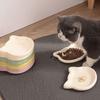 Rutschfeste Katzenfutter-Schale Kunststoff Katzen-Teller Niedliche Katzen-Schale Haustier-Fütterung