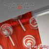 2D Flat Printing  JIT 2pcs   Curtains (Without Rod) Candy Swirl Curtain Popular Minimalist Curtains Versatile Polyester Curtains