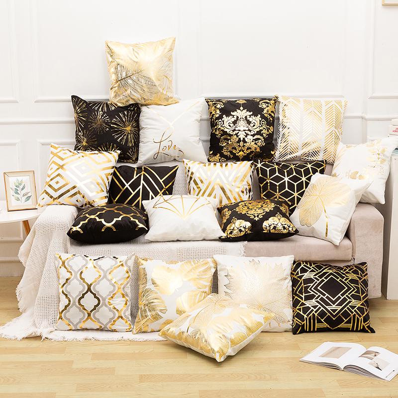 gold foil pillow