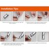 ABS Faucet Bubbler 360-Degree Rotating Faucet Nozzle Replacement Faucet Aerator  Kitchen Sink