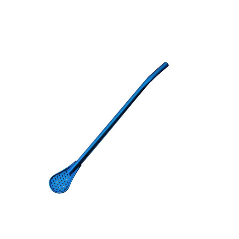 Stainless Steel Beverage Coffee Filter  Straw Spoon Mirror Polishing Reusable Multipurpose Encrypted