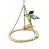 Metalen Ophangkooi Vogel Speelgoed Katoenen Touw Vogel Hangmat Zitstok Vogel Touw Ring Schommel Speelgoed Huis
