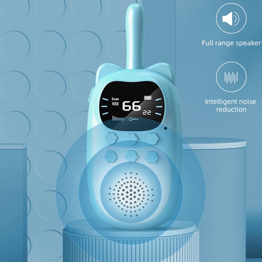 Kids Walkie Talkie 2PCS Electronic Toys Children Spy Gadgets Baby Radio Phone 3km Range Christmas Birthday Gift for Boys Girls
