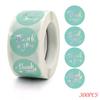 50-500pcs 1inch Blue Thank You Stickers For Envelope Sealing Labels Stationery Supplies Handmade Wedding Gift Decoration Sticker