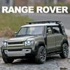 1/32 Range Rover Defender SUV Legierung Auto Modell Die-Cast Metall Simulation Geländefahrzeuge Auto Modell Ton und Licht Kinderspielzeug Geschenk