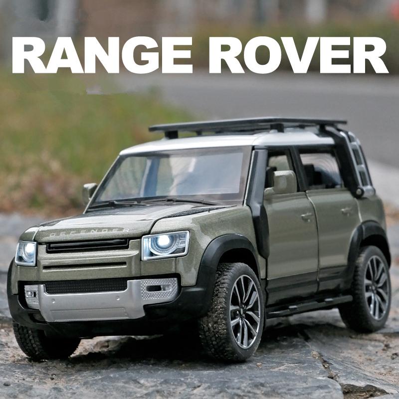 Linyi Toy Car Light 1/32 Range Rover Defender Suv Alloy Car Model Diecast Metal Simulation Off-Road Vehicles Car Model Sound And Kids Toy Gift