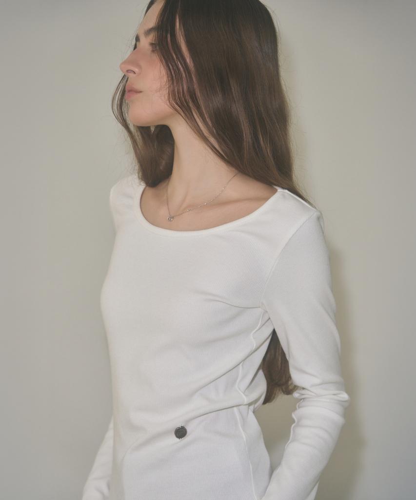 Ledeoli Scoop Neck Ribbed Long Sleeve [3 Colors]