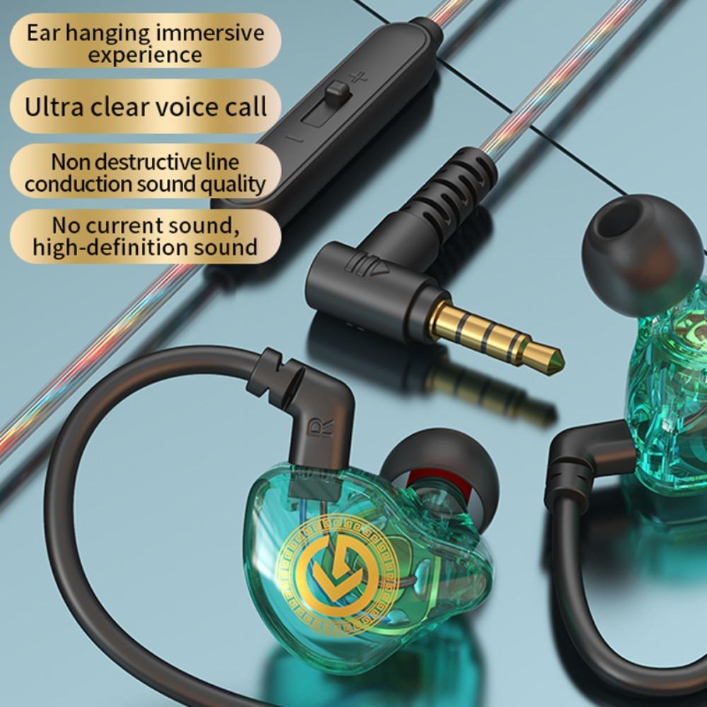 in-Ear Wired Earphone 3.5mm Earpiece Headset Stereo Wired Earbuds Wired Headset  Listen To Music