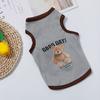 Yousheng Pet Vest Cartoon Pattern Round Collar Sleeveless Pet Dogs Cats T-shirt Clothes for Summer