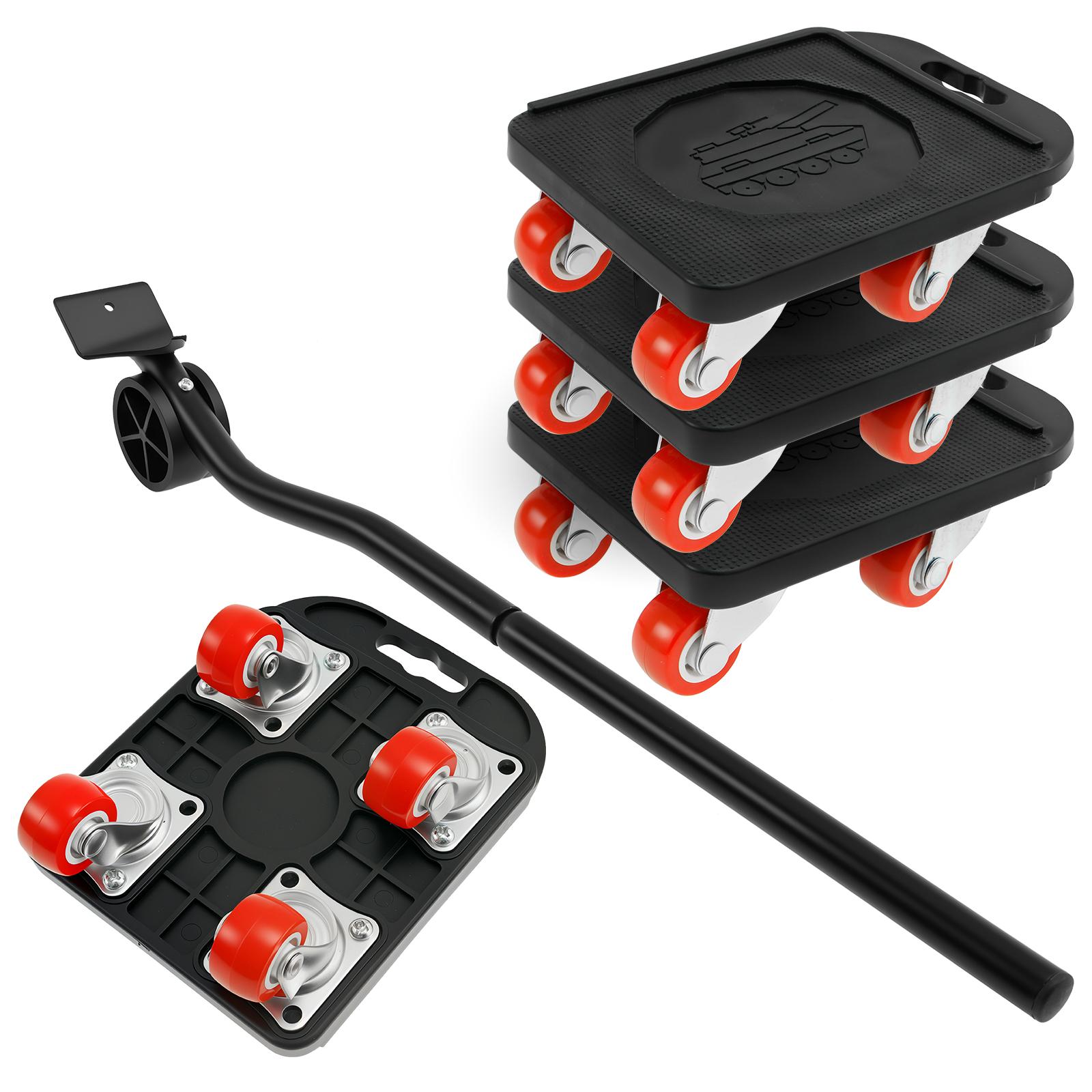 

Furniture Lift Mover Tool Furniture Dolly and Lifter Tool with 360° Rotatable Rubber Wheel Appliance Mover Slider for Bed Sofa чорний