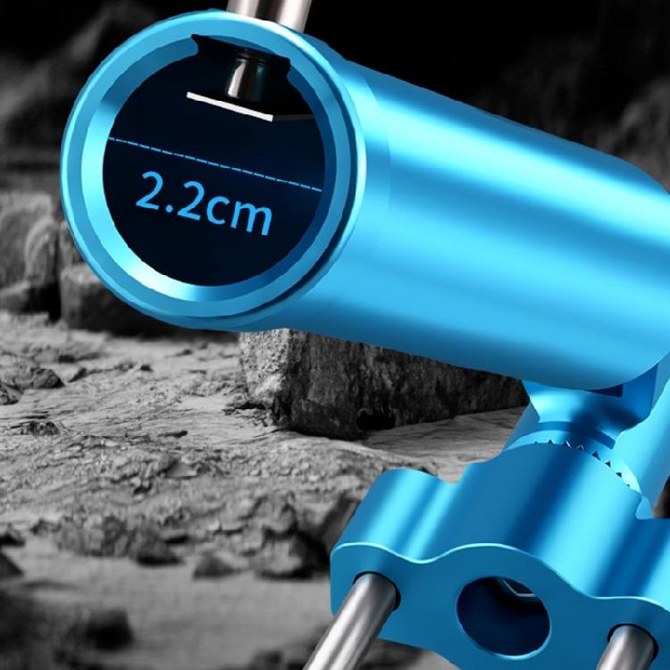 Aluminum Fishing Rod Holder Height Adjustable for Multiple Fishing Styles Incorporating Ground Stake for Secure Support