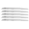 5PCS 240MM HCS Reciprocating Saw Blades S1531L Cutting Curve Hacksaw Blades Power Tool Accessories For Forest Wood Metal