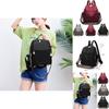 Pure Color Multipurpose Oxford Cloth Backpack For Women With Adjustable Straps