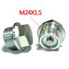 MAGNETISCHER ÖLABLASSSTOPFEN M24 x 1,5 GEWINDE für BMW frühes Schaltgetriebe Silber
