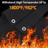 Welding Blanket Fireproof, Opening Shape Welding Mat, Heatresistant Solder Blanket Up To 1800°F, Flame Retardant Carbon-B61B