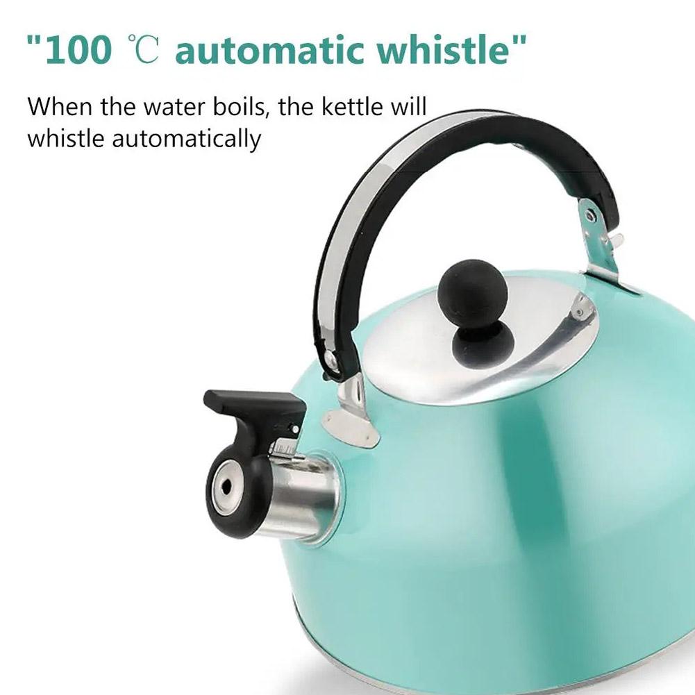 3L Whistling Tea Teapot Stove Water Kettles Teapot Gas Teapot Cooker Water Kettle For Cooking Teakettle Trips Hiking