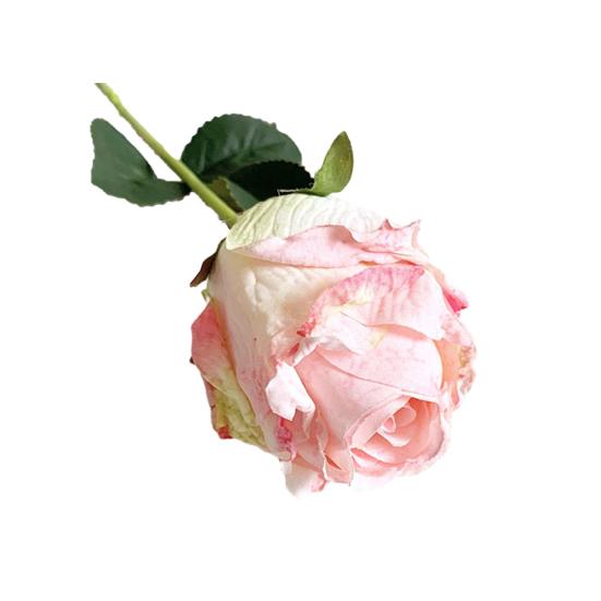 

Искусственная роза с обожженным краем, имитация розы, реалистичный искусственный цветок для дома, свадьбы, украшения сада розовый