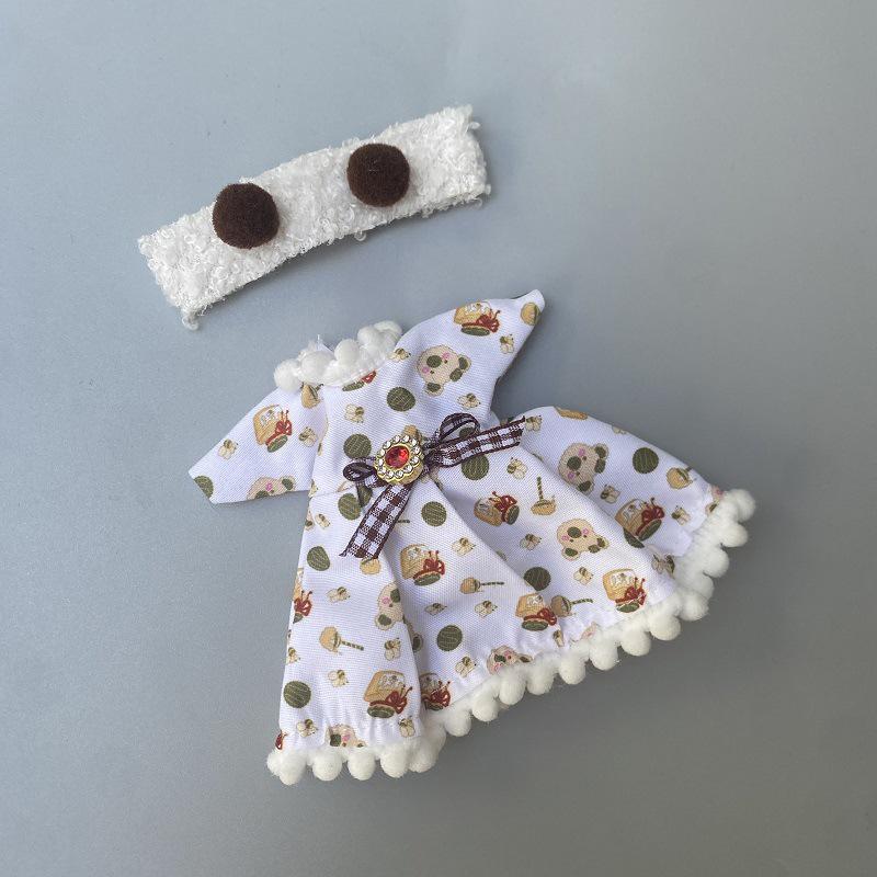 16-17Cm Doll Clothes(No Doll), Cute Dolls Outfit Suit Accessories Fashion Style Doll Dress Up Toy For Children